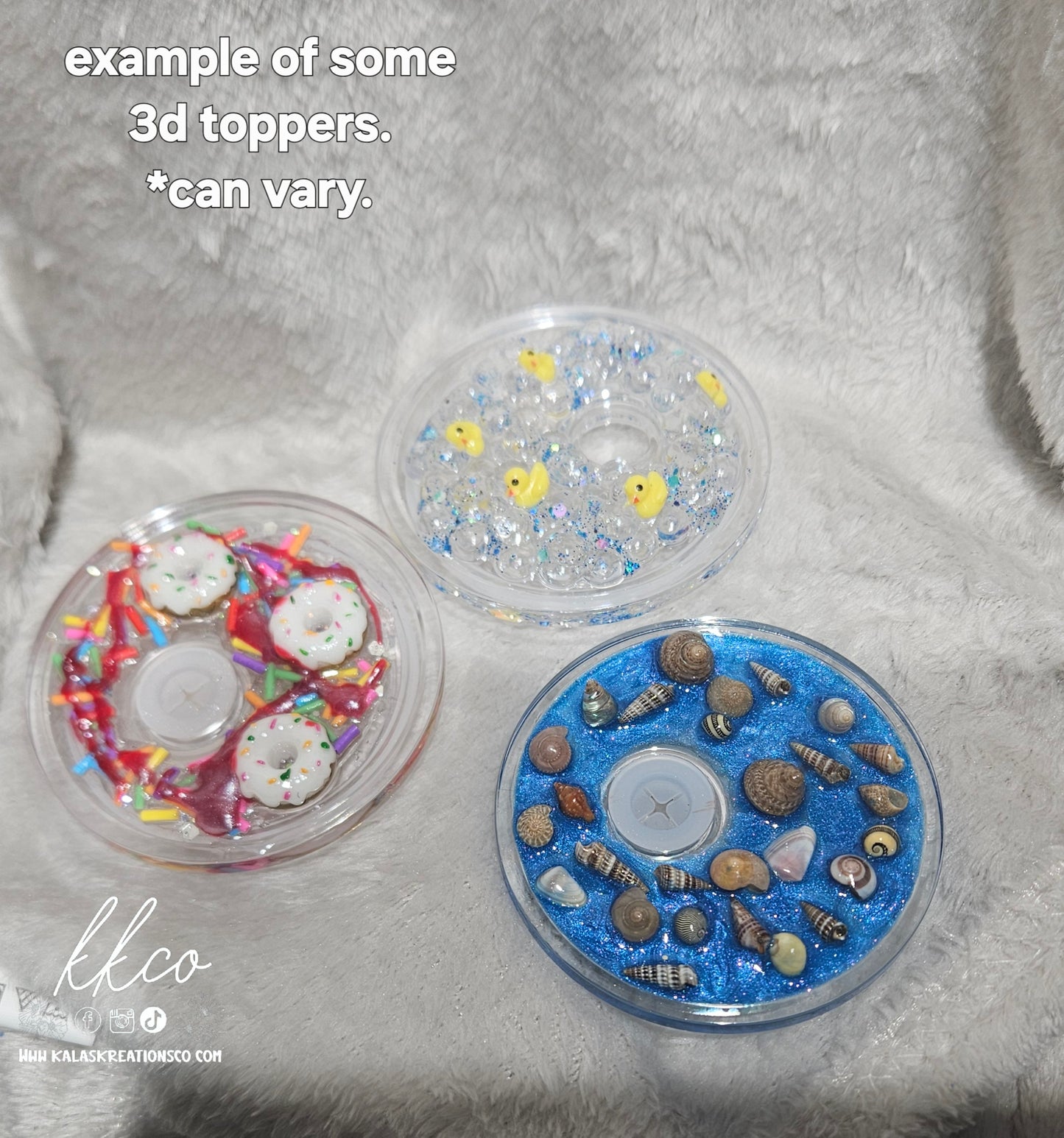 CUSTOMIZED ON LIVE Lid for Snow Globe Tumblers
