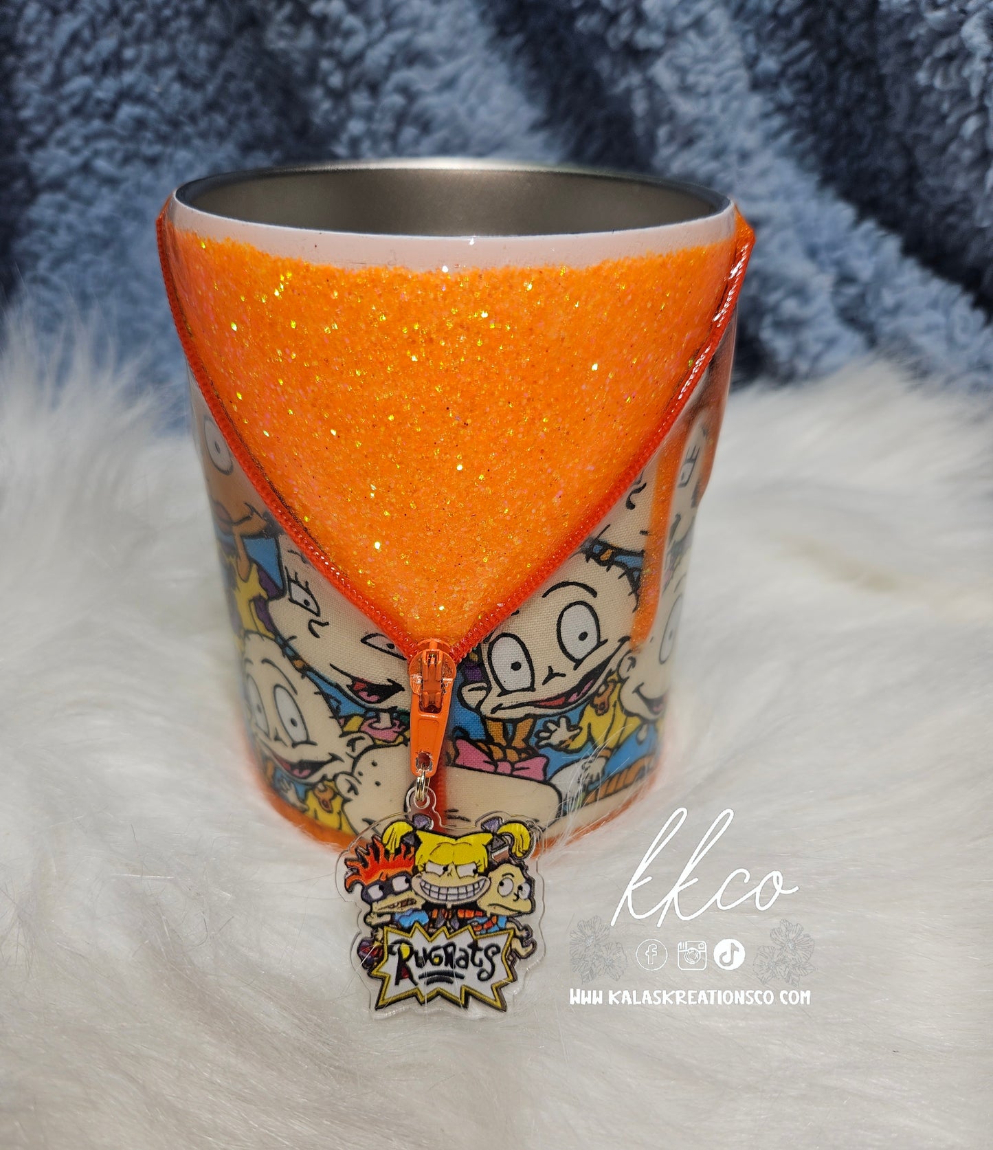 10 oz Rug babies zipper shortie epoxy tumbler