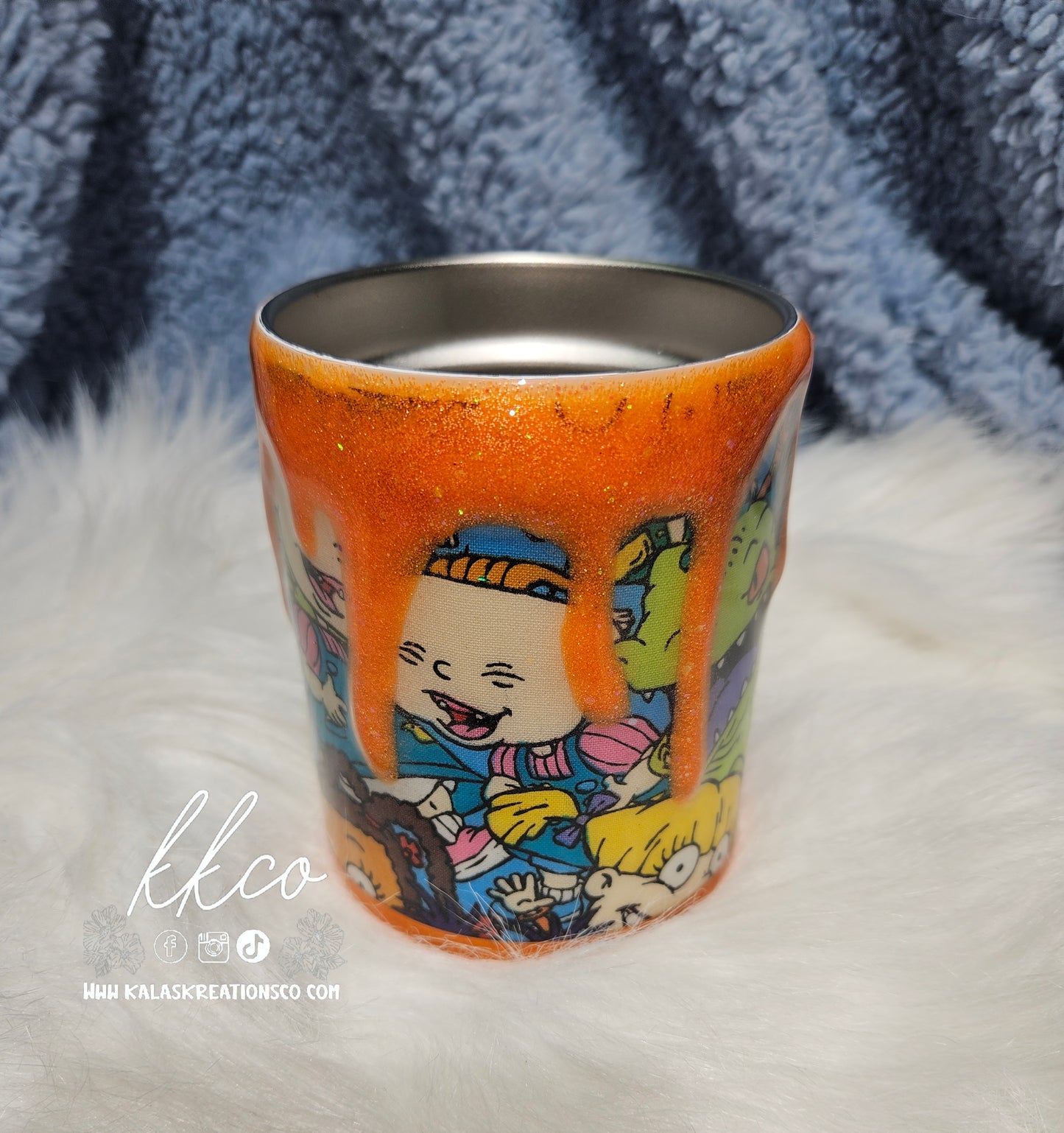 10 oz Rug babies zipper shortie epoxy tumbler