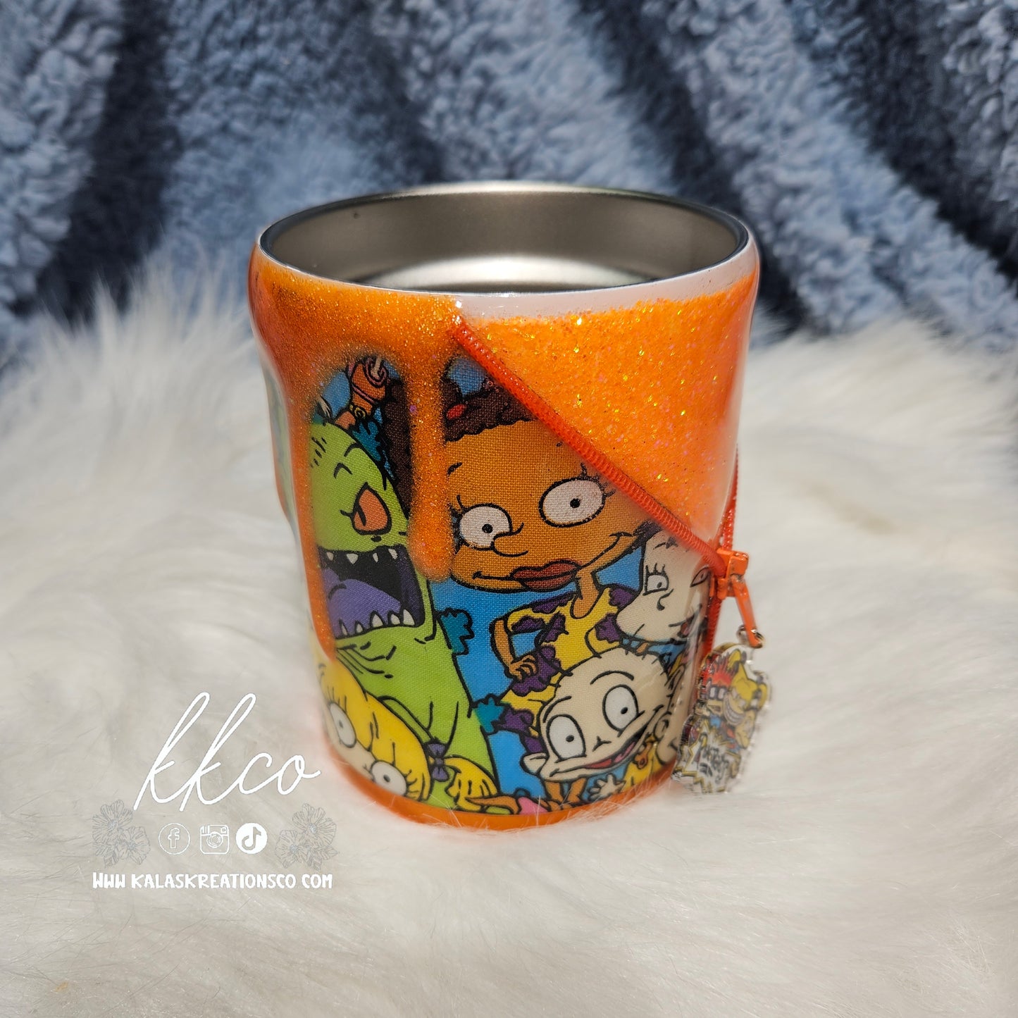 10 oz Rug babies zipper shortie epoxy tumbler