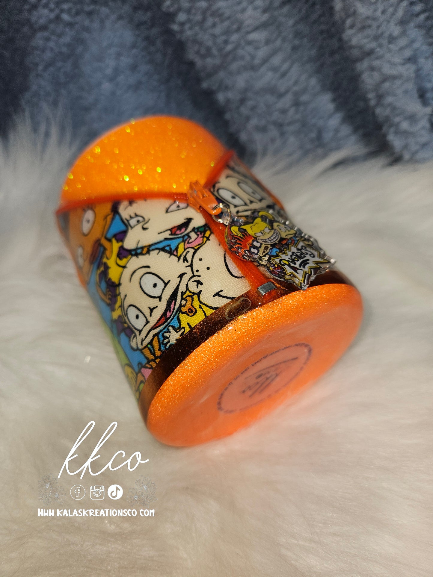10 oz Rug babies zipper shortie epoxy tumbler