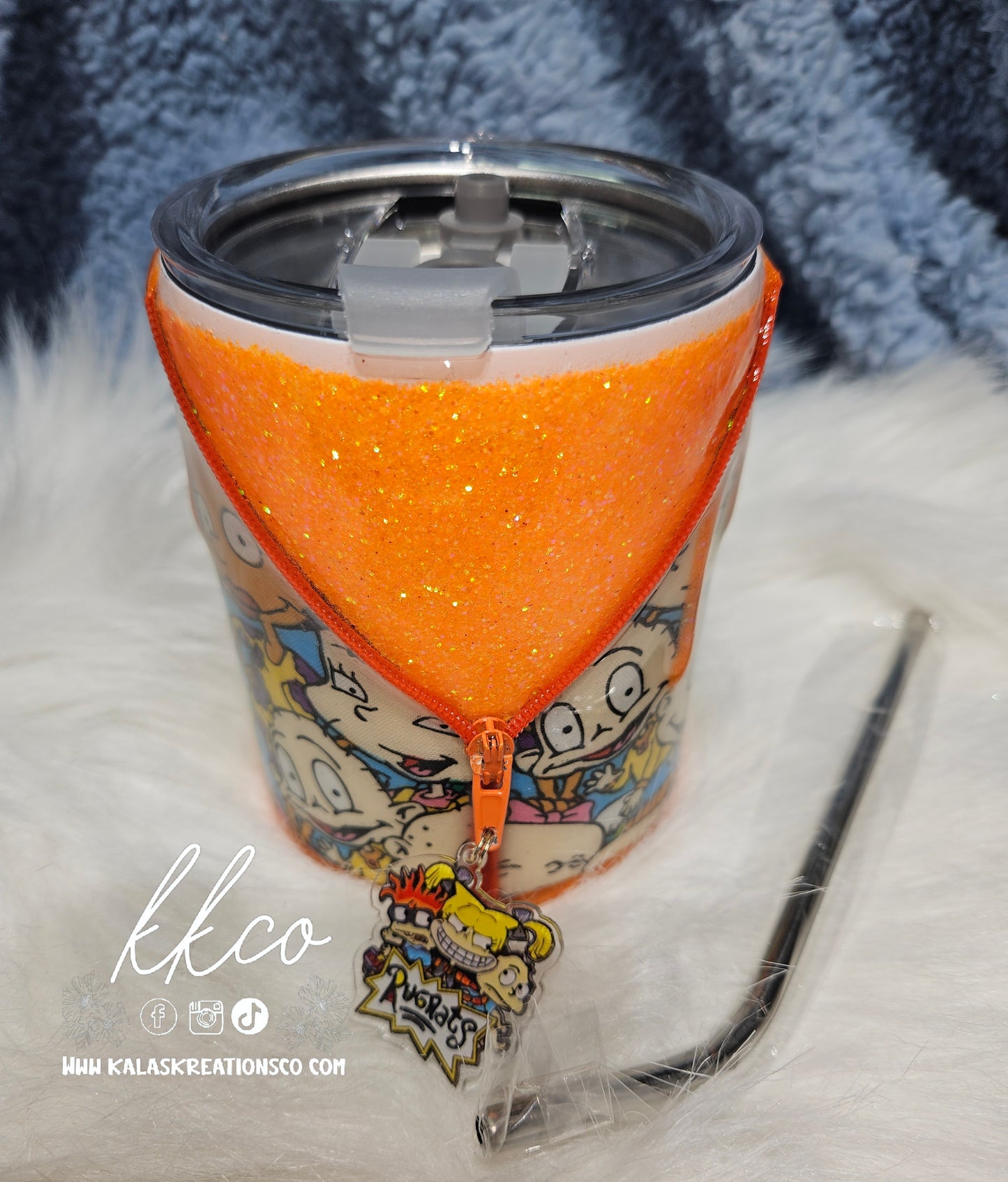10 oz Rug babies zipper shortie epoxy tumbler