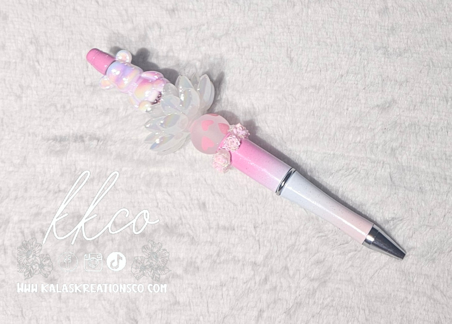 Gummy bear lotus Hand-beaded Pen