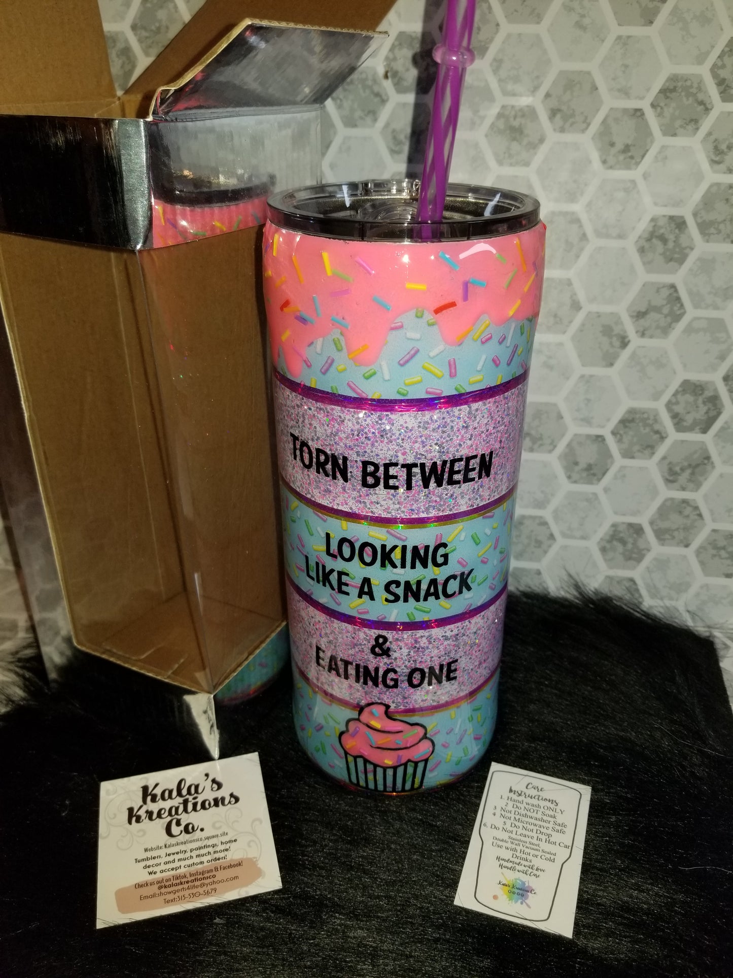 30oz "Torn between looking like a snack and eating one" tumbler
