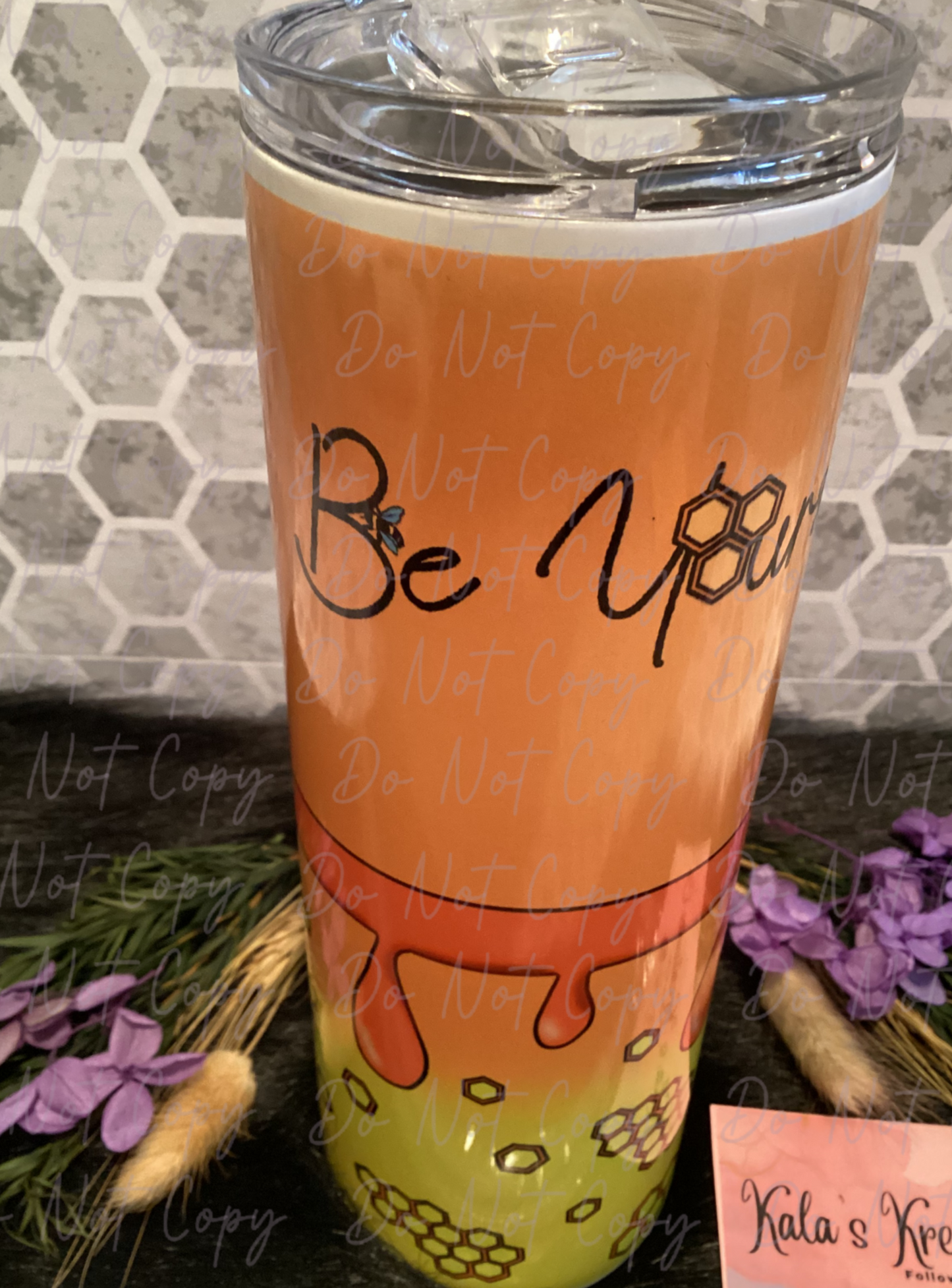 20 oz be yourself bee sublimation tumbler