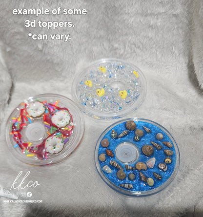 CUSTOMIZED ON LIVE Lid for Snow Globe Tumblers