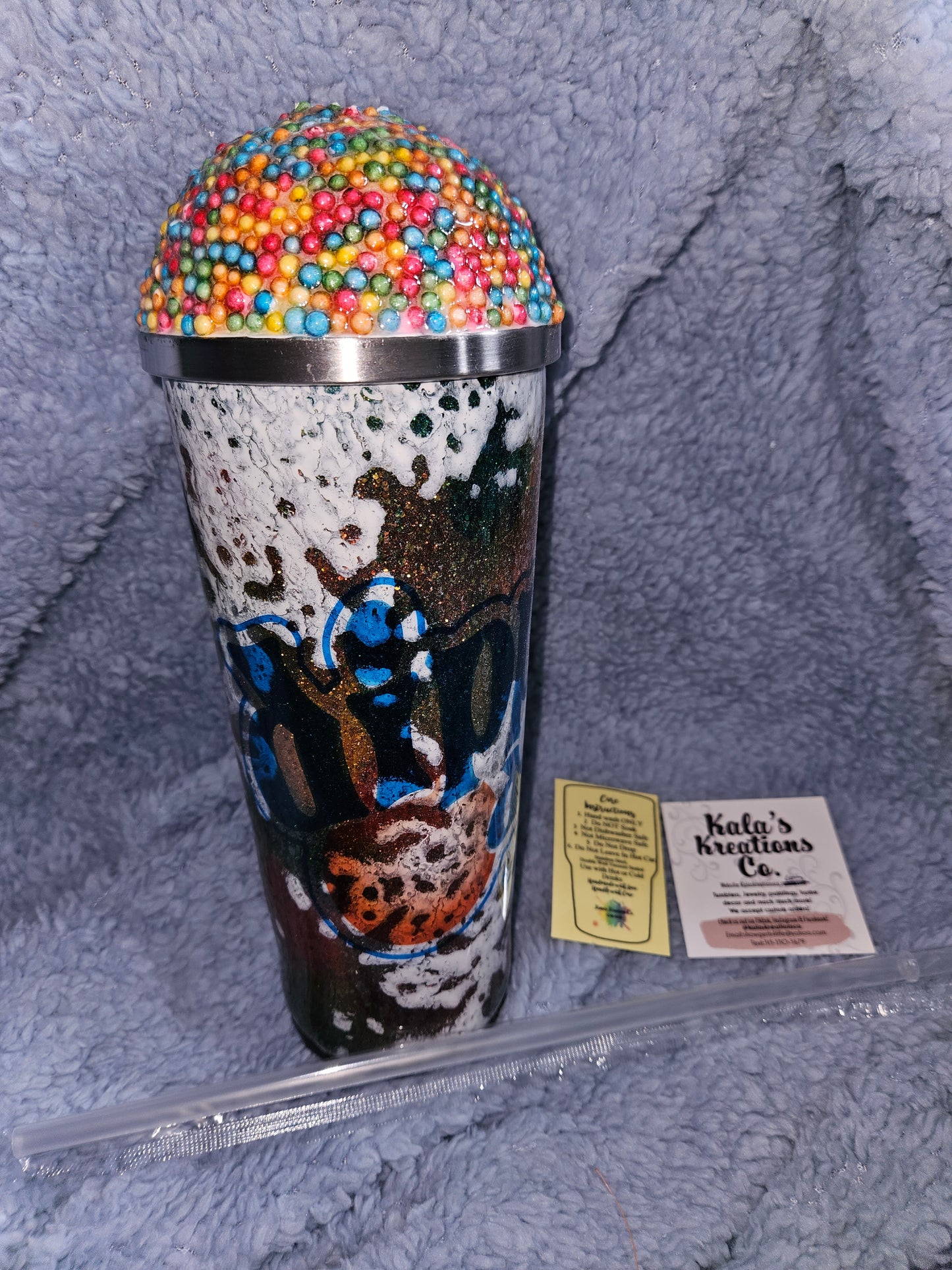 30 oz Dippin’ dots tumbler with hidden snack\ pill holder