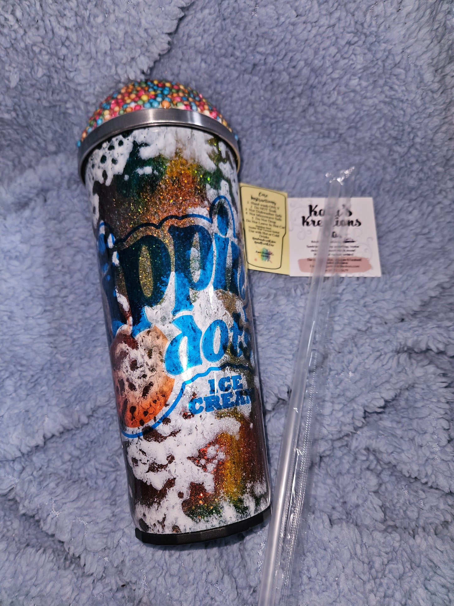 30 oz Dippin’ dots tumbler with hidden snack\ pill holder