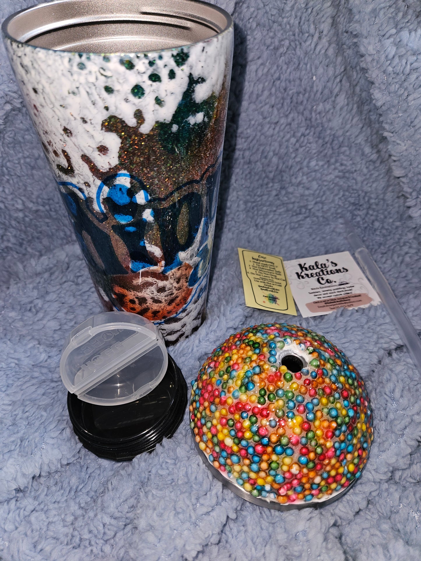 30 oz Dippin’ dots tumbler with hidden snack\ pill holder