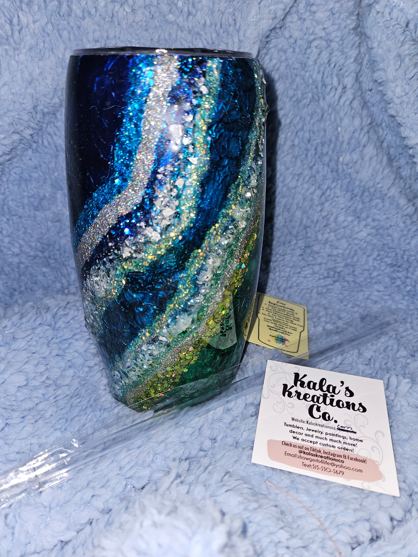 25 oz 3D Geode epoxy Tumbler