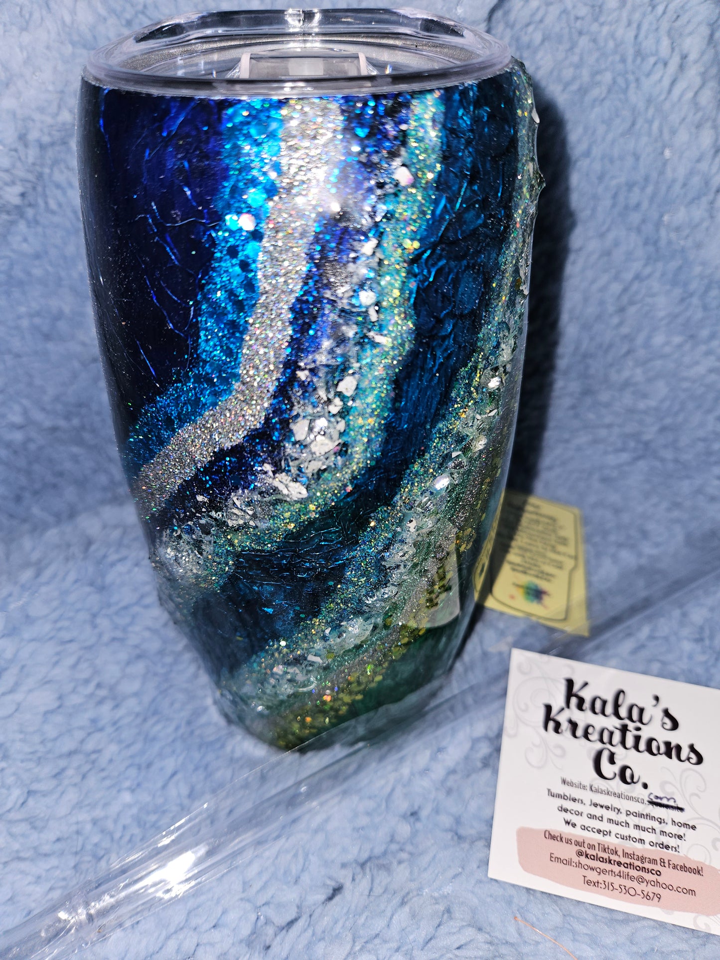 25 oz 3D Geode epoxy Tumbler