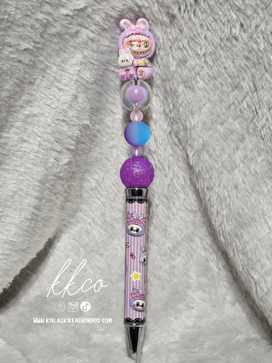 Purple BUBU HK Hand-beaded Pen