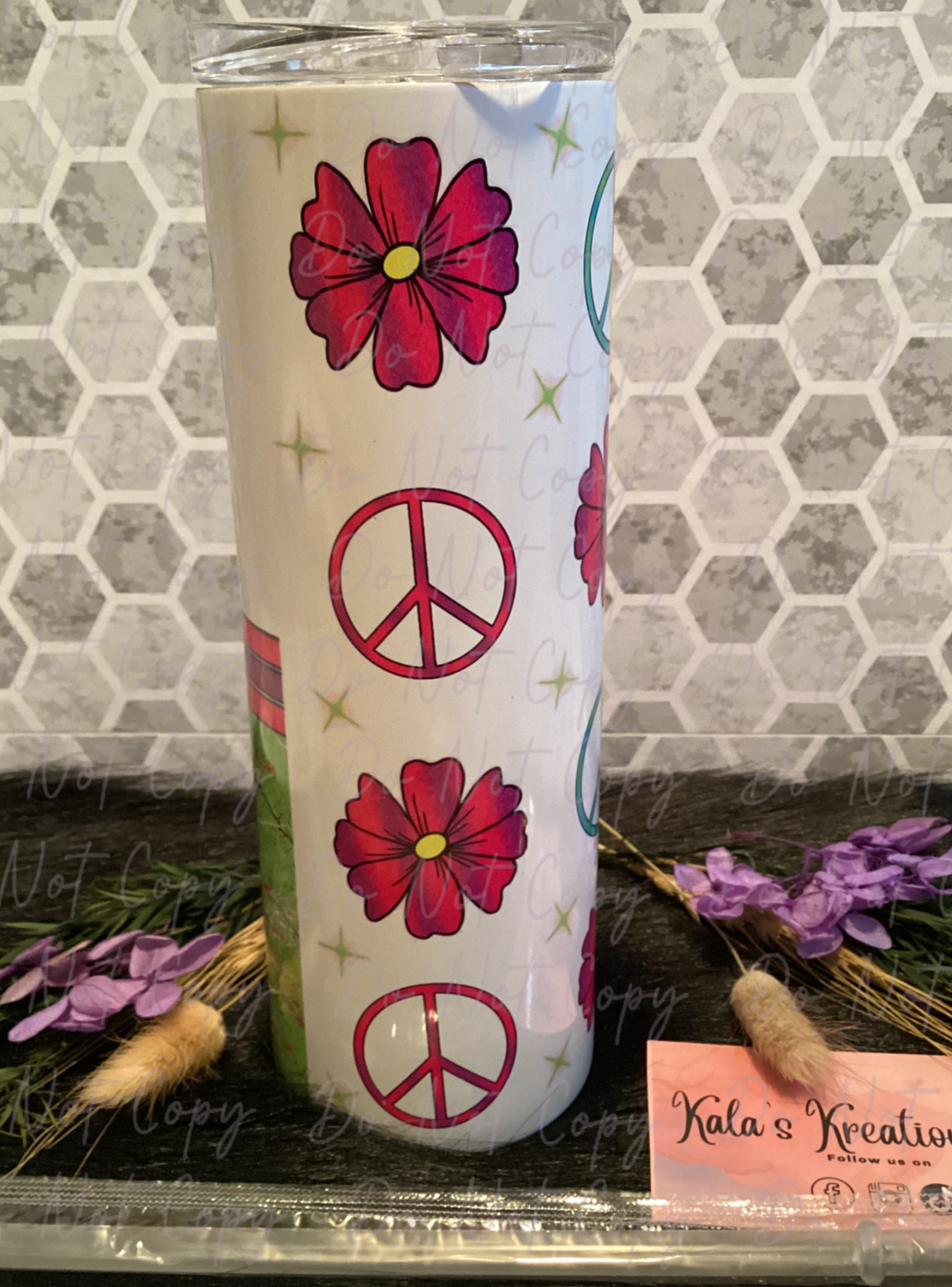 20 oz “I Hope you win the war you tell no one about” sublimation tumbler