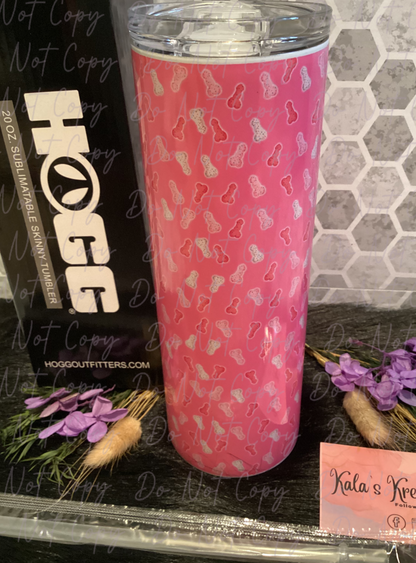 20 oz sublimation tumbler frosted animal cookie peen