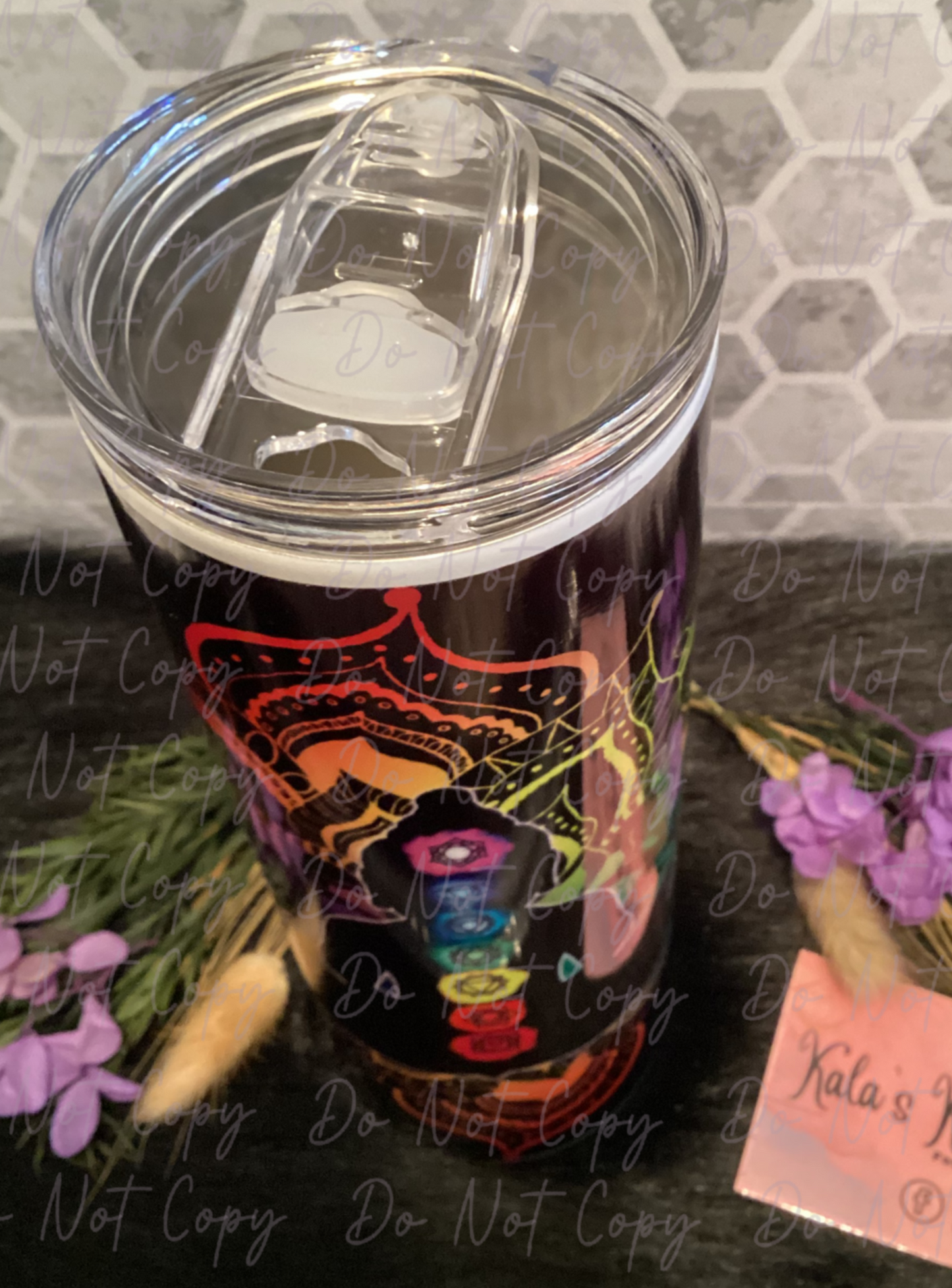 20 oz chakra sublimation tumbler