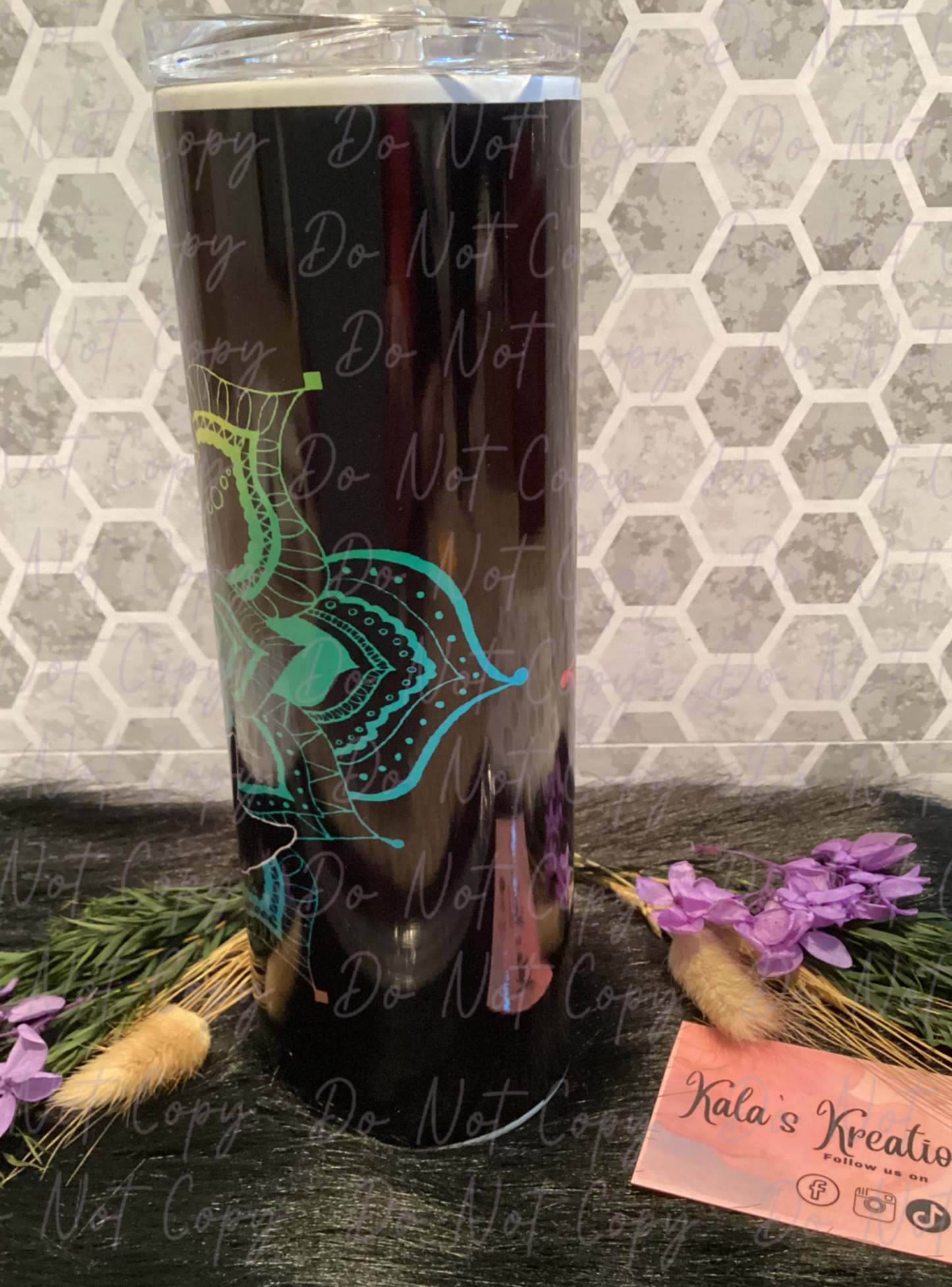 20 oz chakra sublimation tumbler