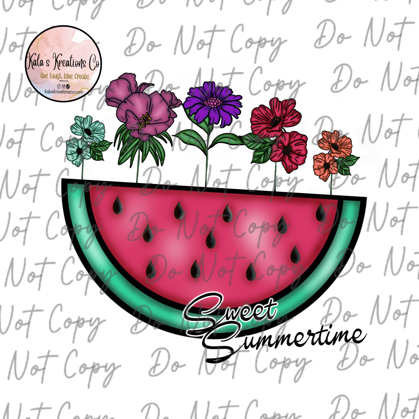 DIGITAL FILE sweet summertime watermelon