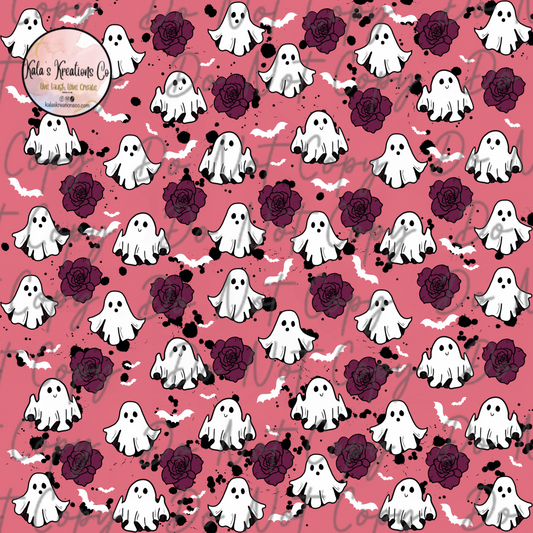 DIGITAL FILE pink ghost 12x12