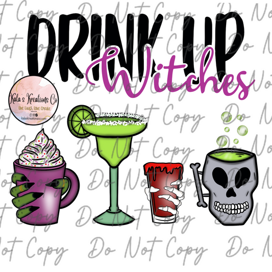 DIGITAL FILE Boozy Drink up witches