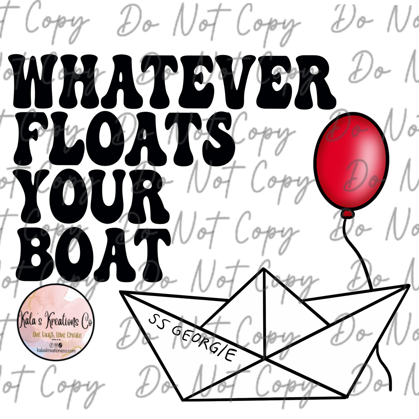 DIGITAL FILE Floats boat