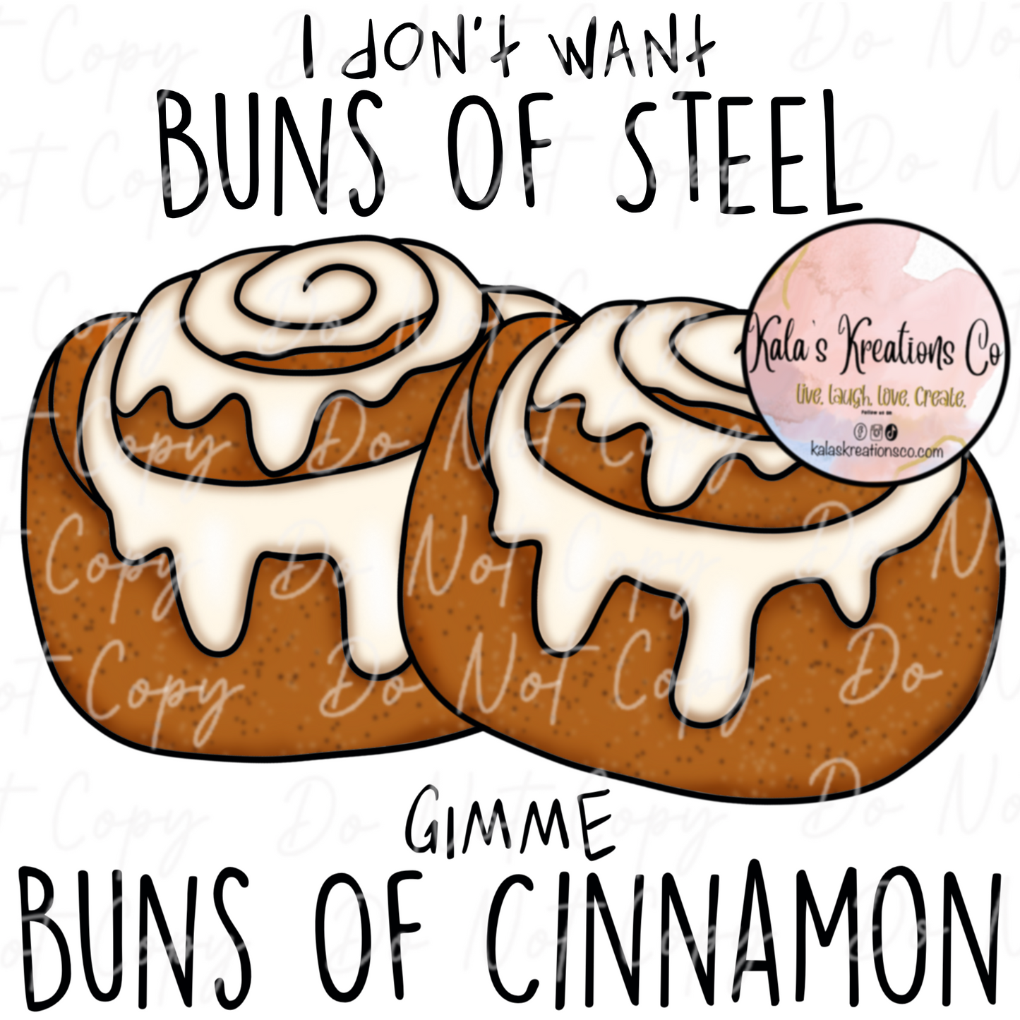 DIGITAL FILE cinnamon buns