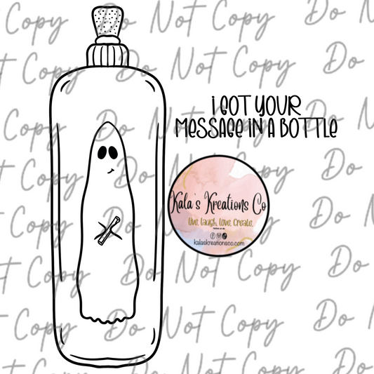 DIGITAL FILE ghost message in a bottle