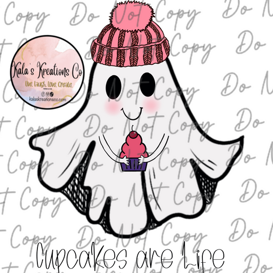 DIGITAL FILE ghost cupcakes are life