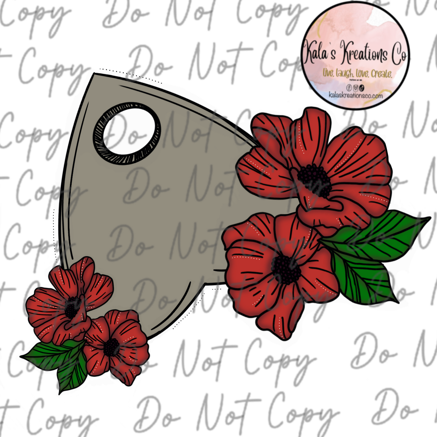 DIGITAL FILE Flower Planchette