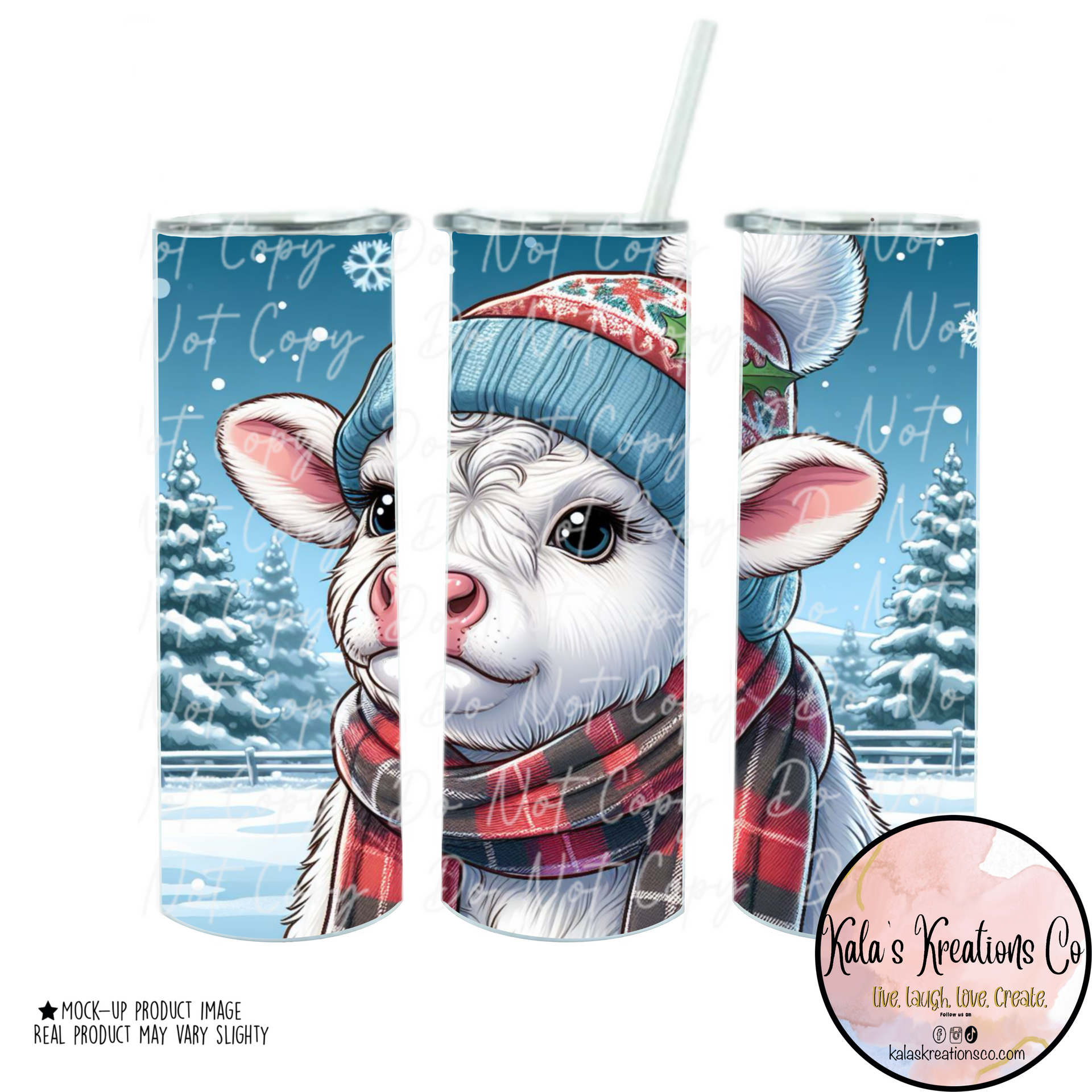 20 oz sublimation tumbler frosted animal cookie peen – Kalaskreationsco