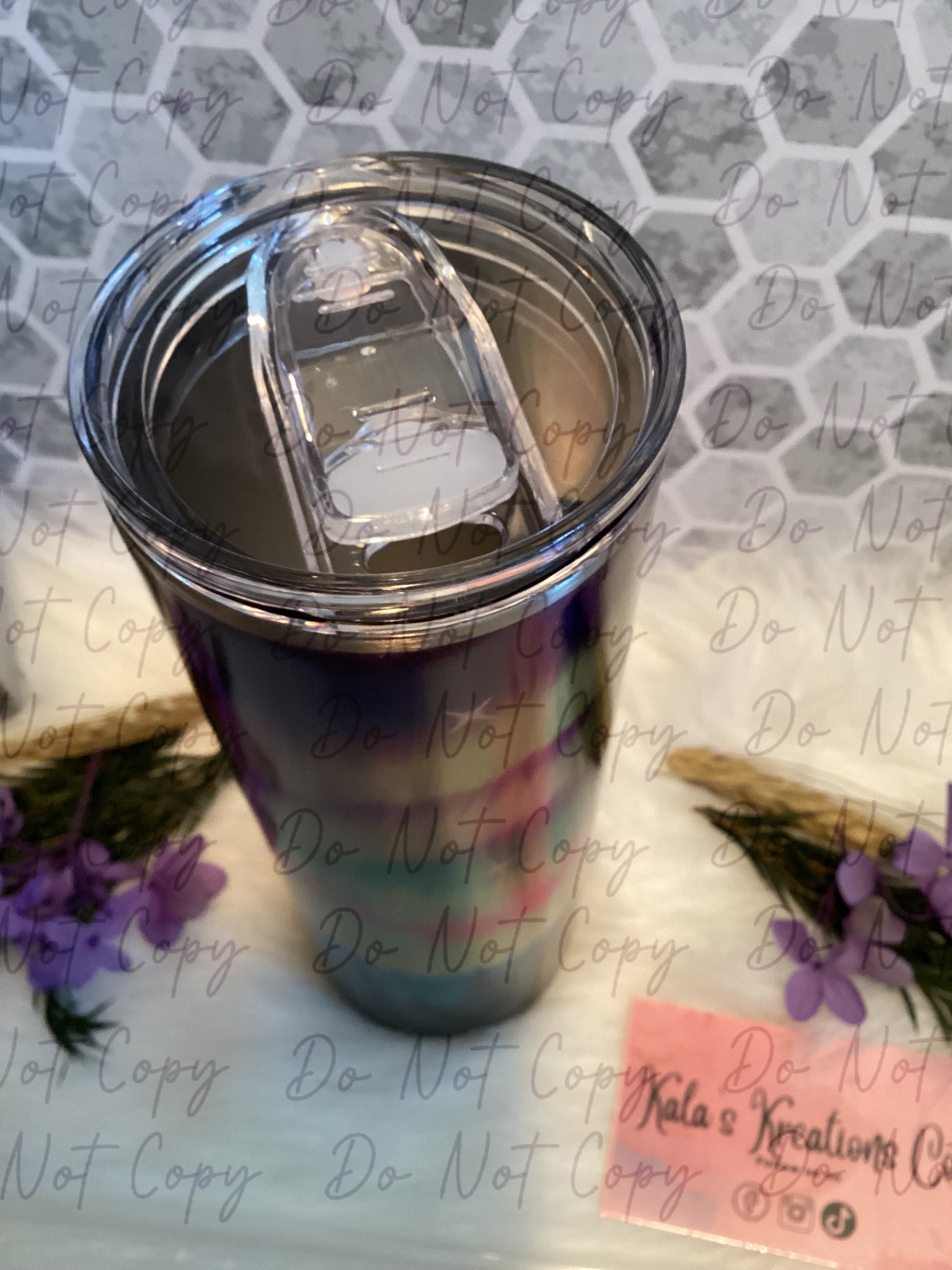 20 oz aurora borealis scenic sublimation tumbler