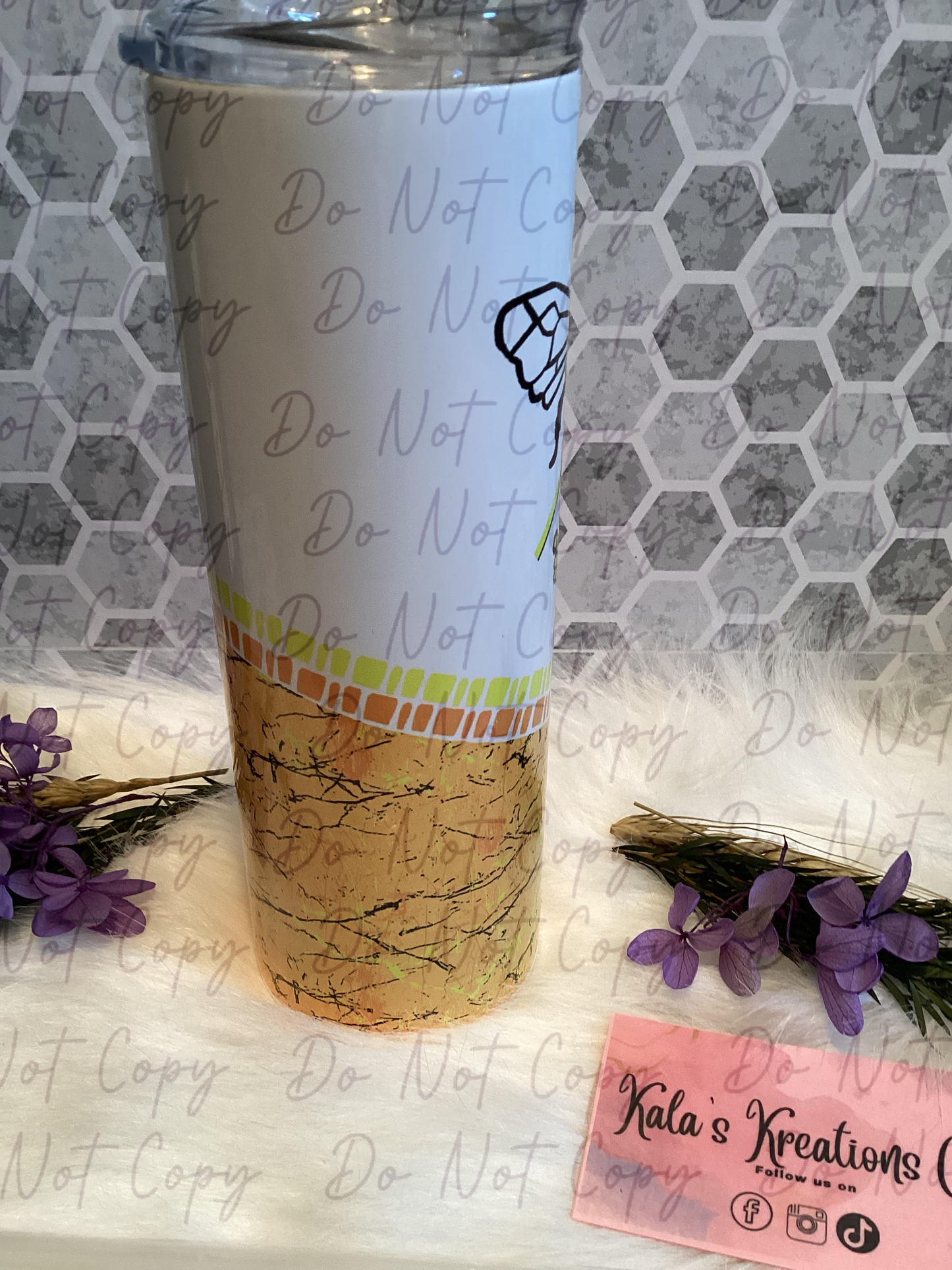 20 oz bee kind sublimation tumbler