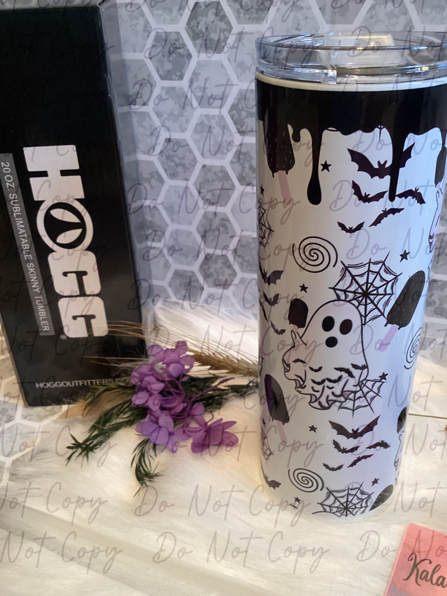 20 oz spooky summer ghost popsicle sublimation tumbler