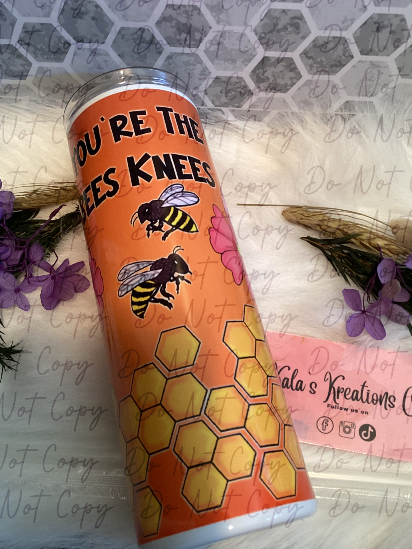 20 oz you’re the bees knees sublimation tumbler