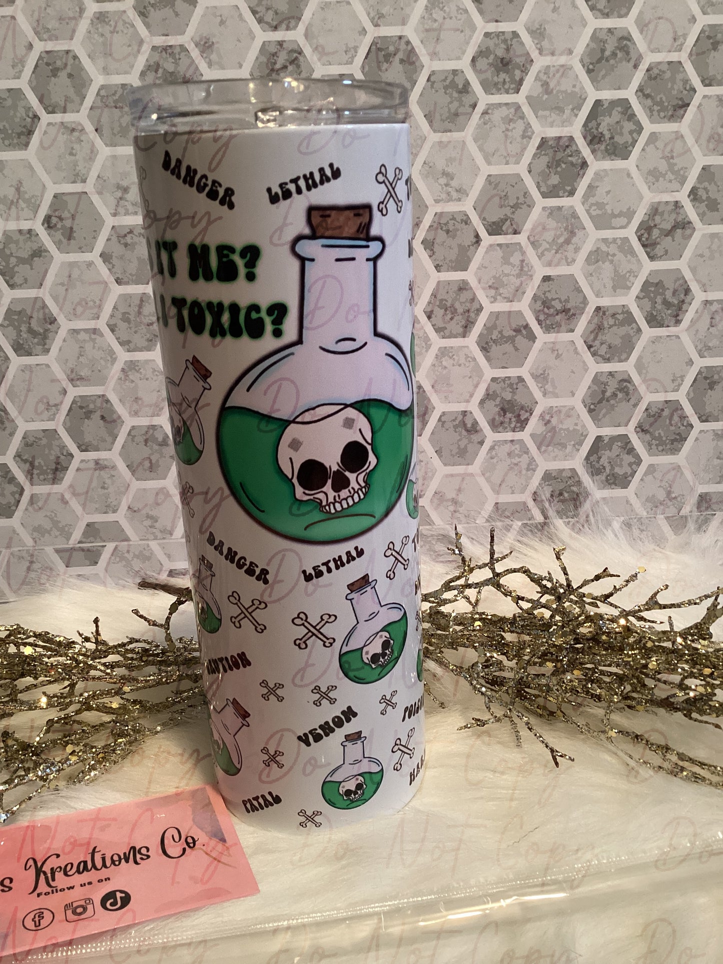 20 oz sublimation toxic juice tumbler