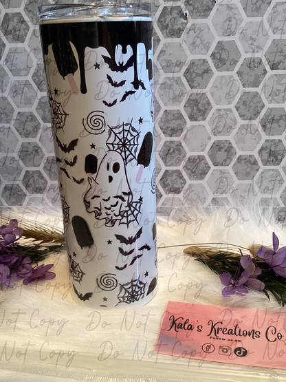 20 oz spooky summer ghost popsicle sublimation tumbler