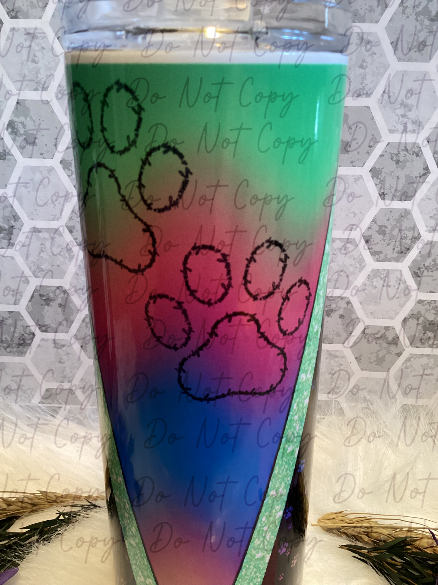 20 oz dog mama sublimation tumbler