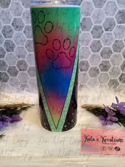 20 oz dog mama sublimation tumbler