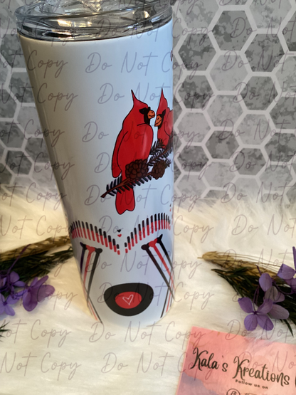 20 oz when cardinals appear angels are near quote sublimation tumbler