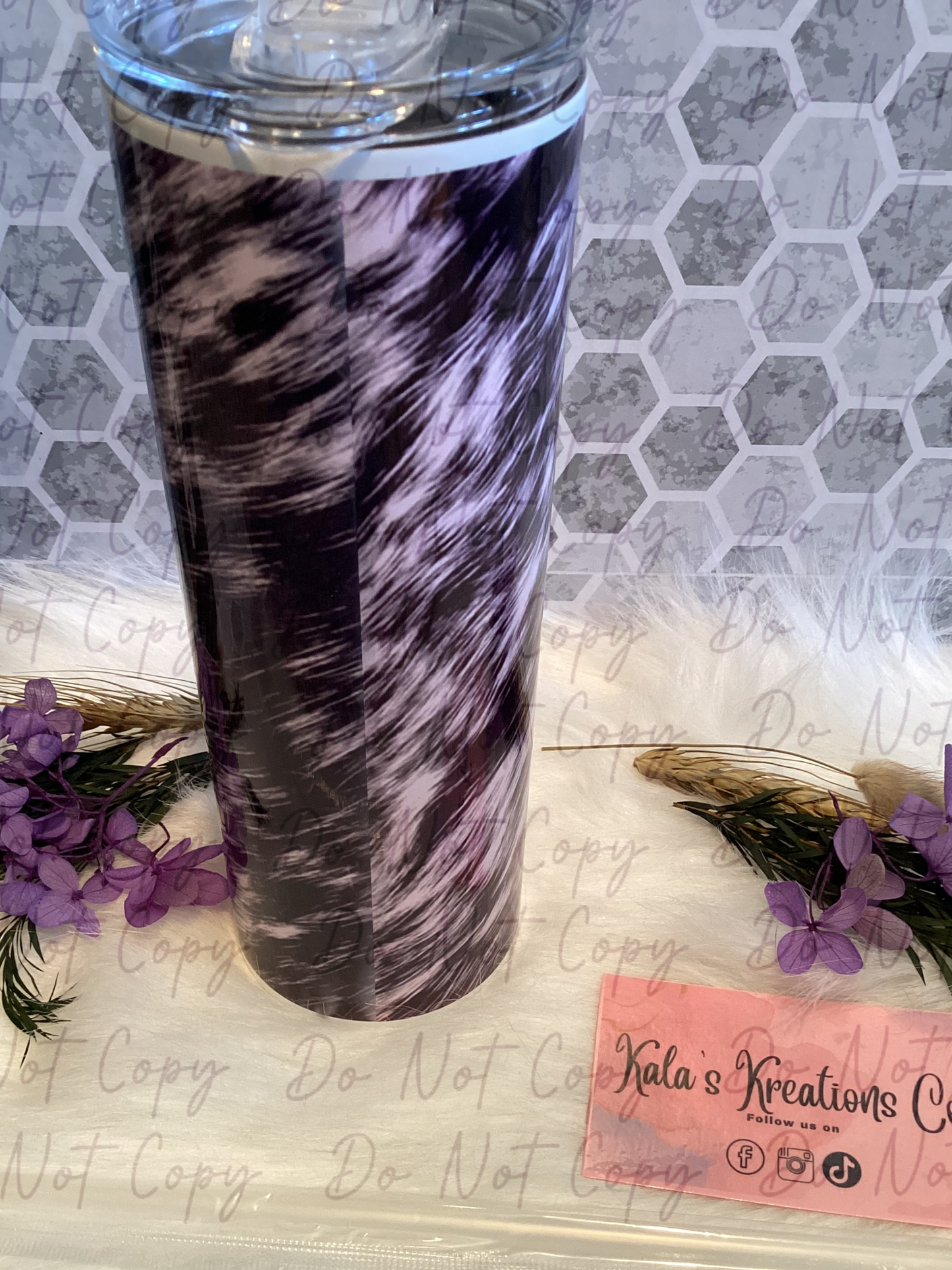 20 oz Mama of boys cowhide sublimation tumbler