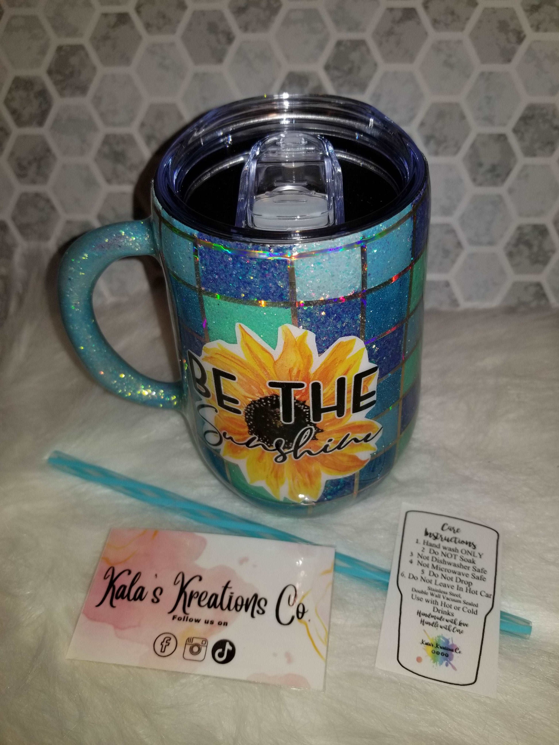 16 oz be the sunshine sunflower mug