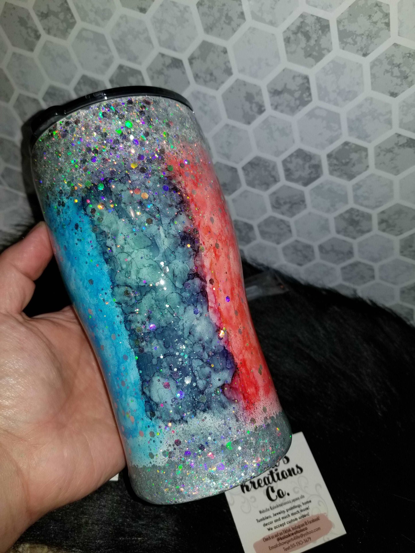 20 oz Love is Love rainbow tumbler