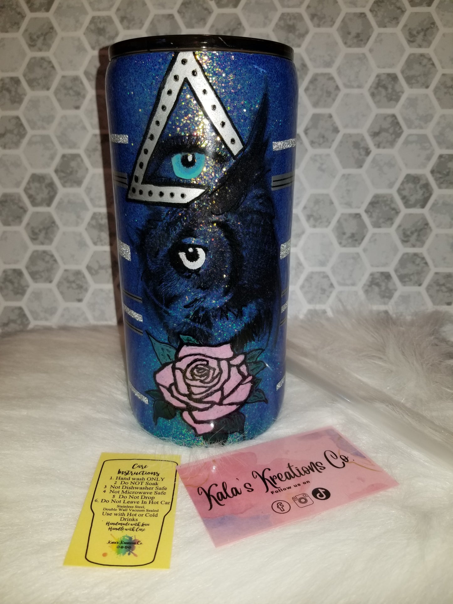30 oz owl tattoo tumbler
