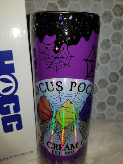 30 oz HP ice cream co spider web tumbler
