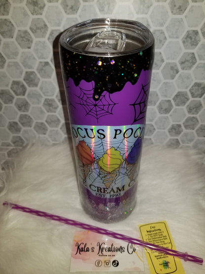 30 oz HP ice cream co spider web tumbler