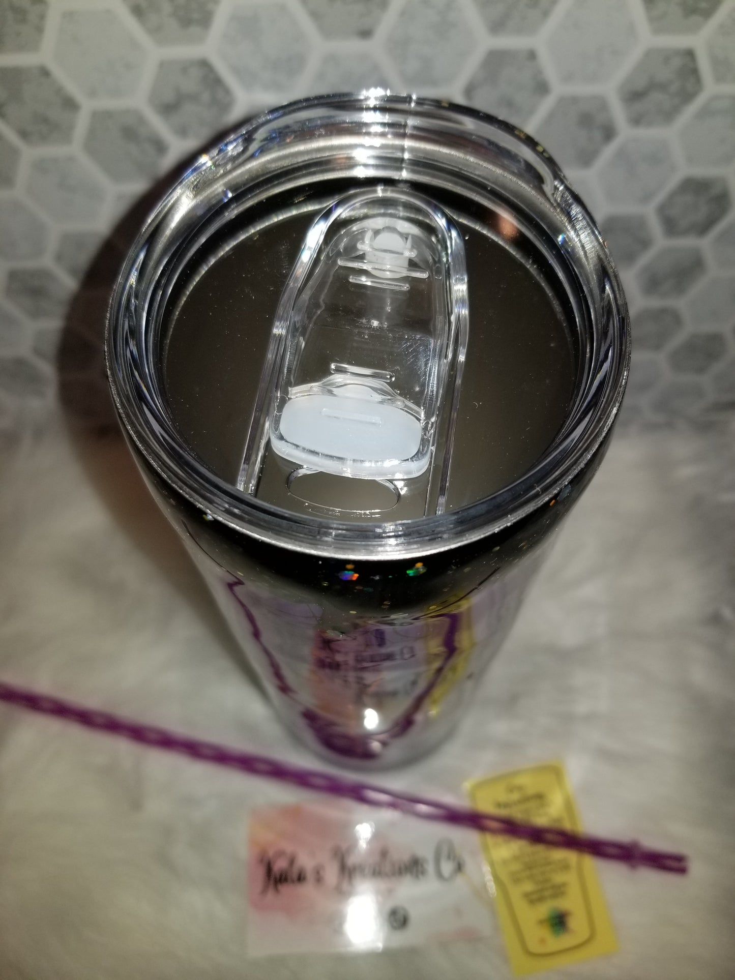 30 oz HP ice cream co spider web tumbler