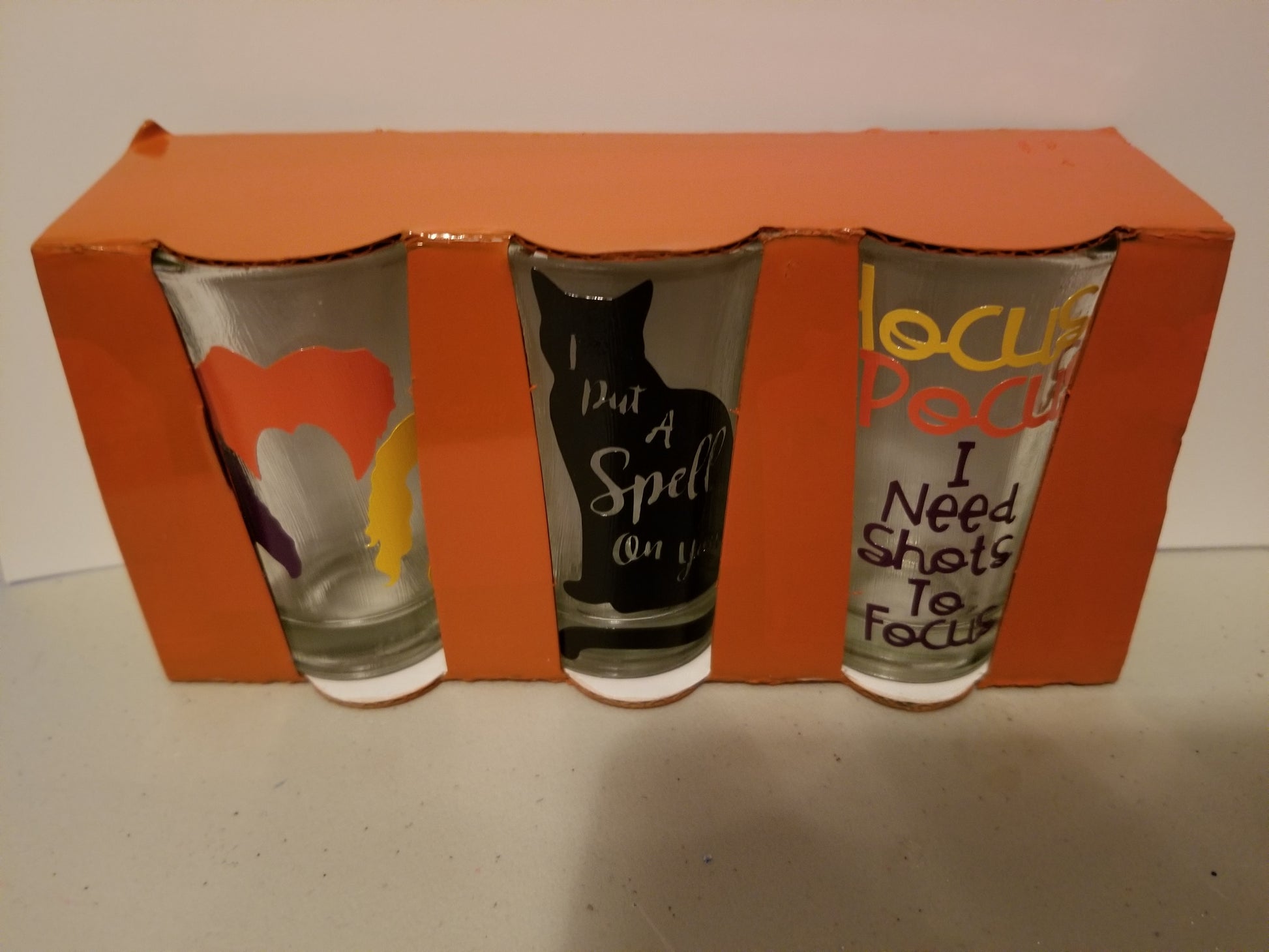 Set of 3- Hocus Pocus shot glasses