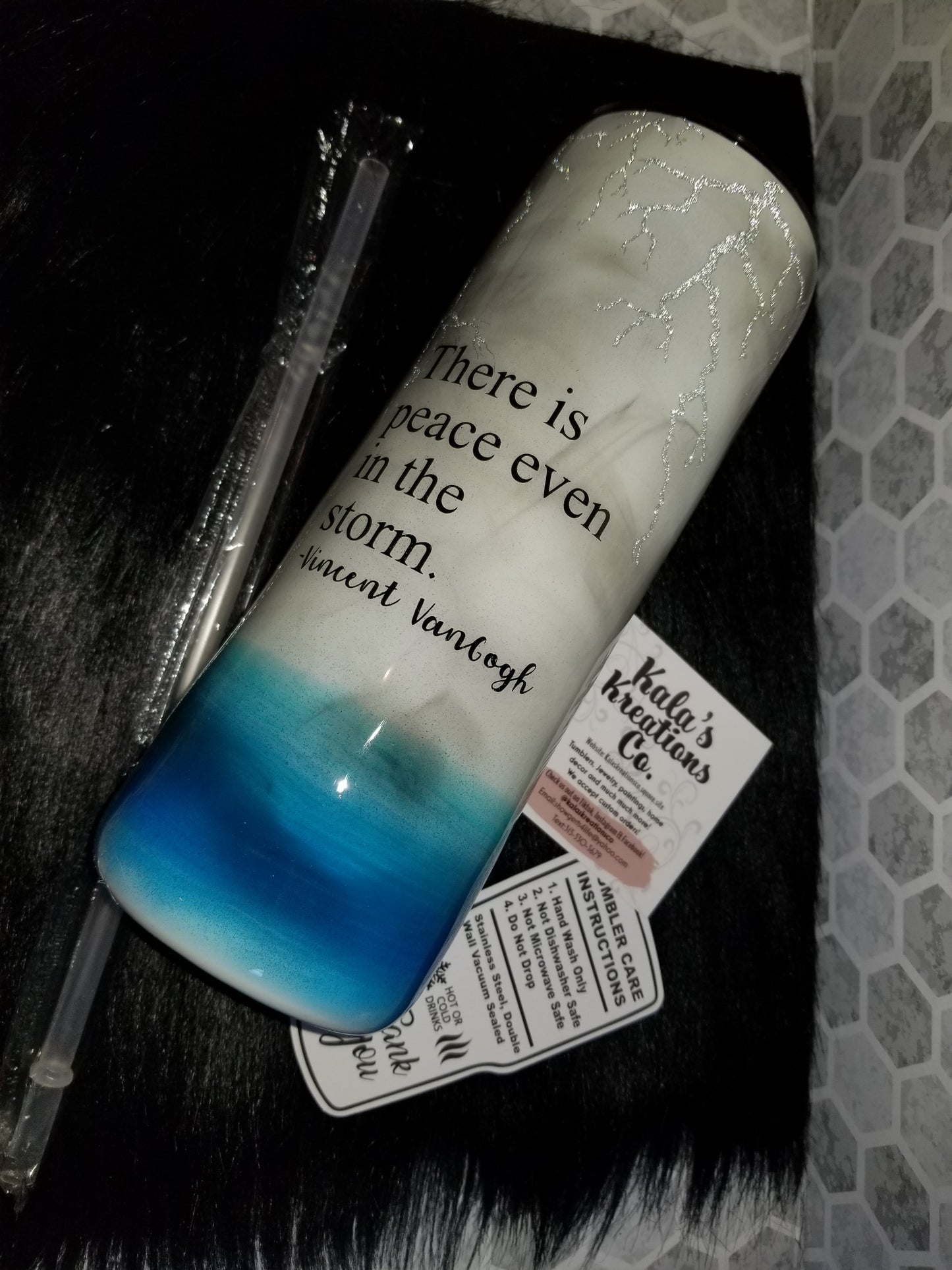20oz skinny peace in the storm tumbler