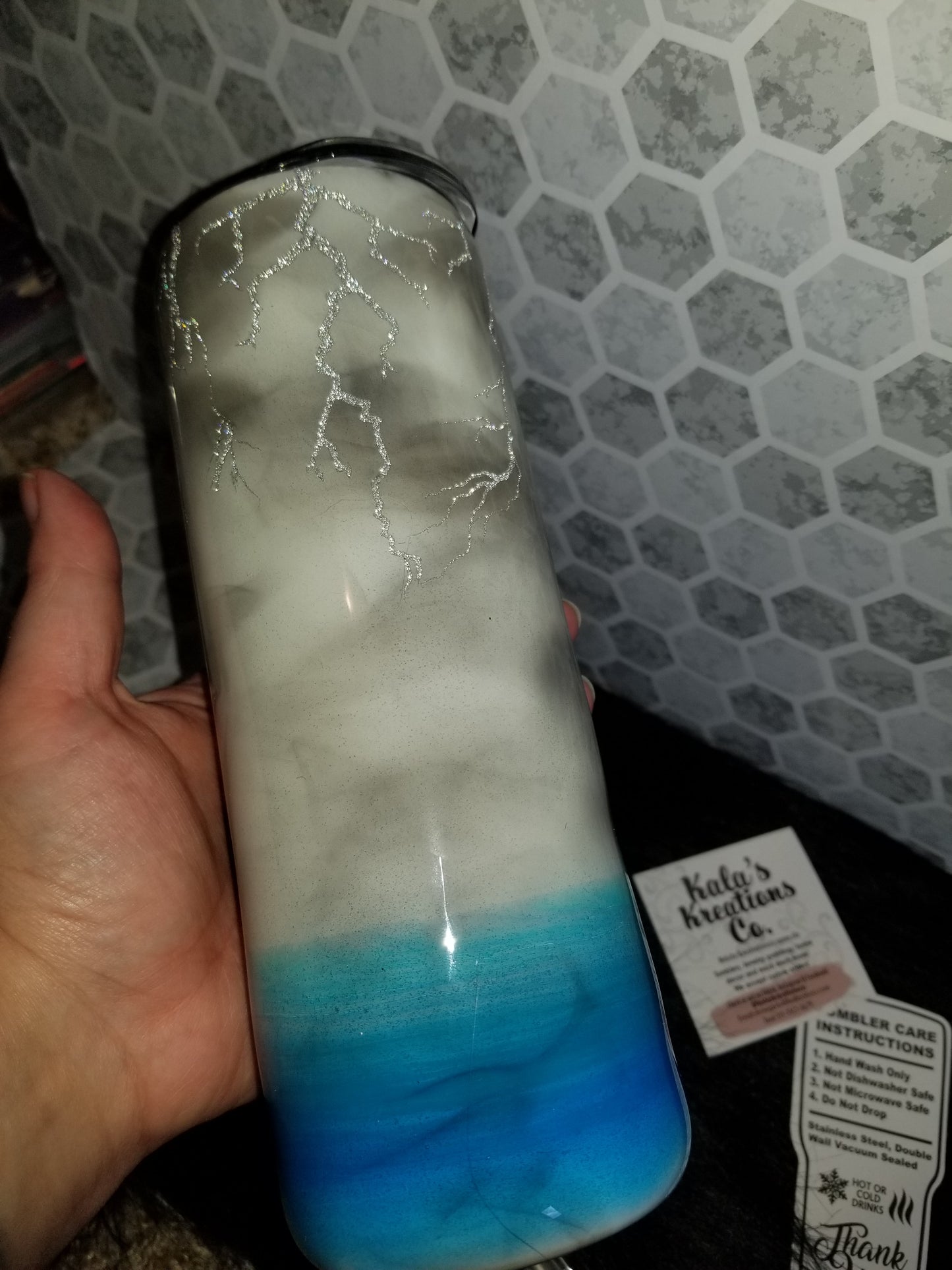 20oz skinny peace in the storm tumbler