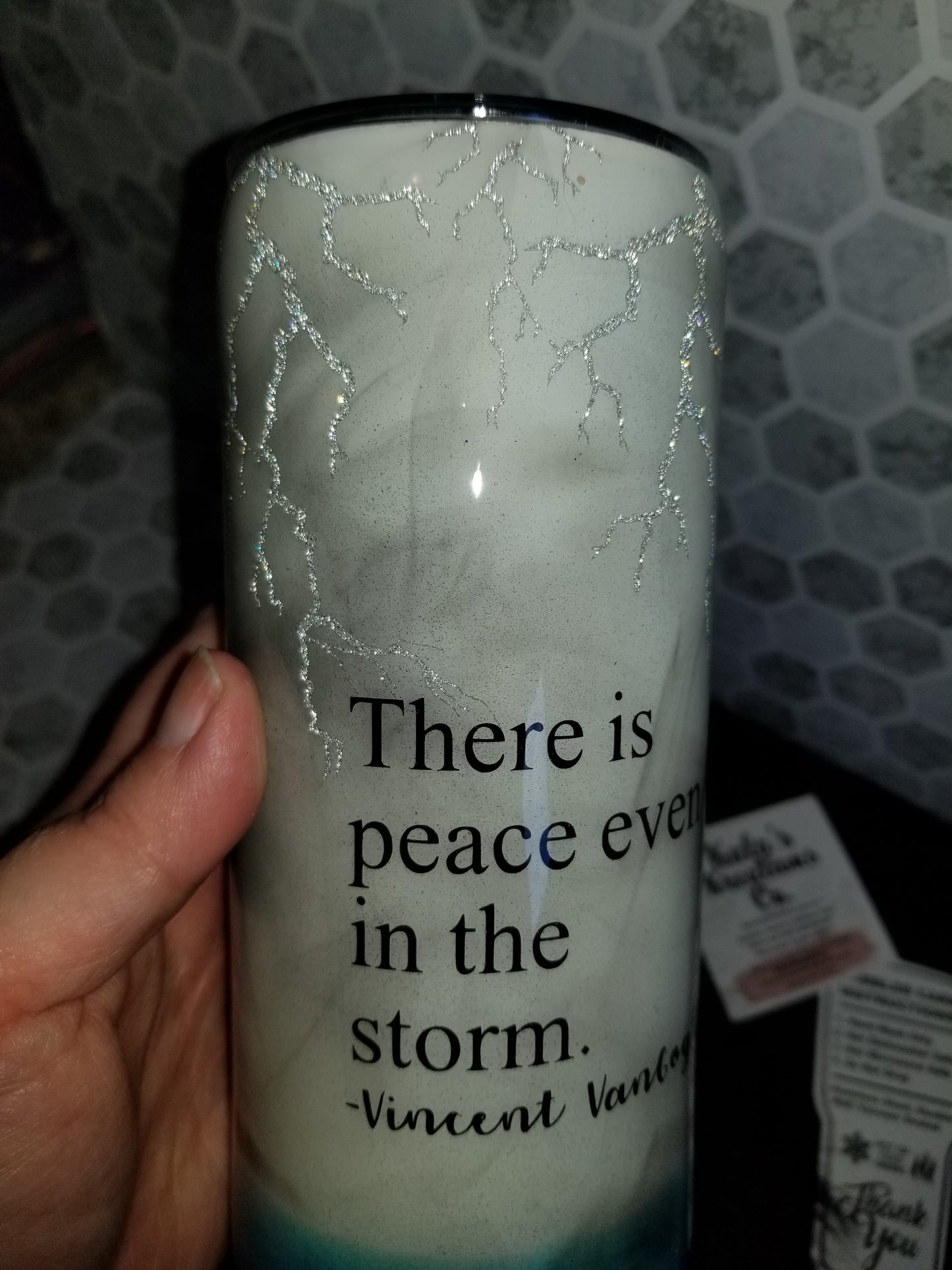 20oz skinny peace in the storm tumbler